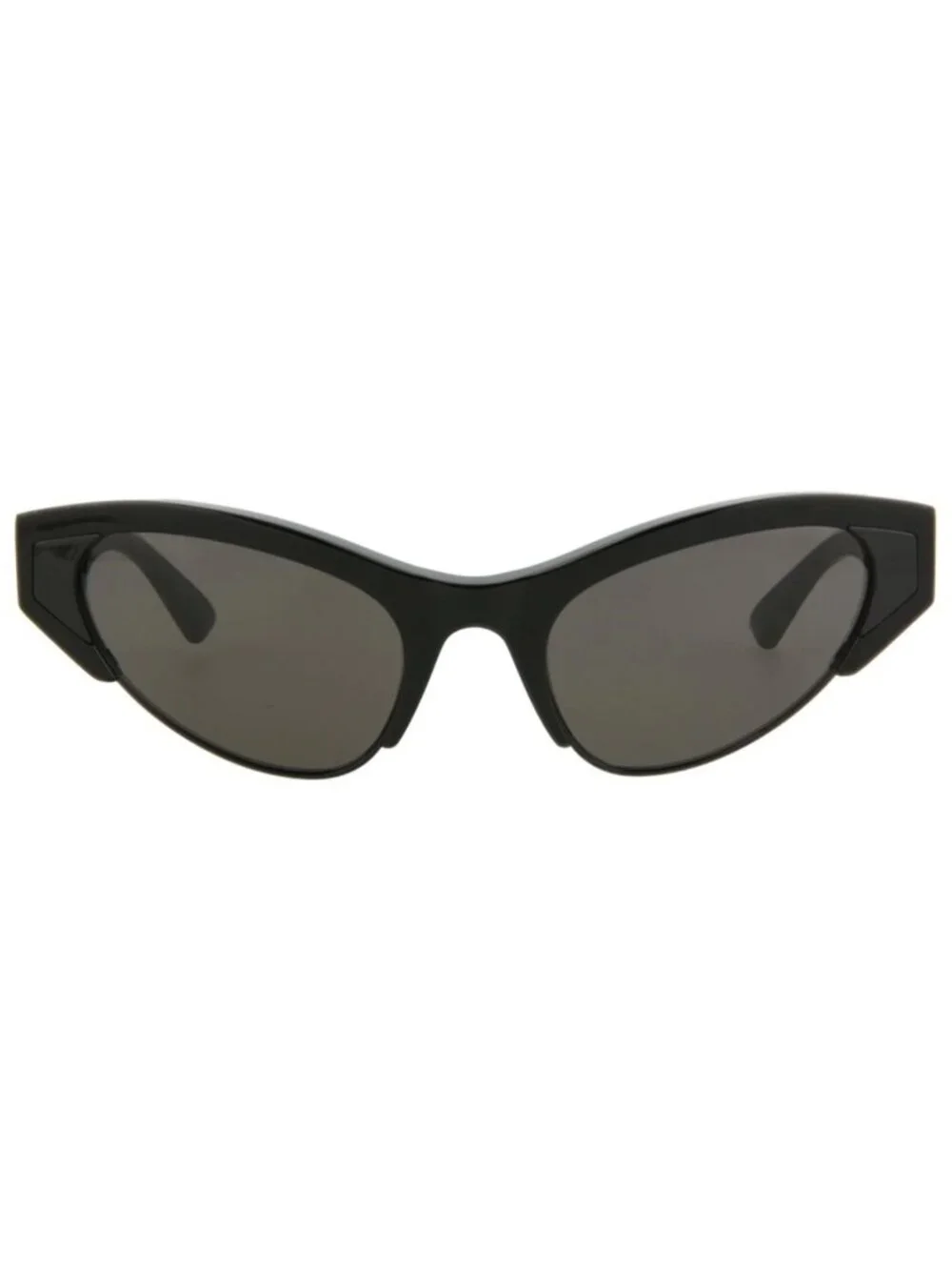 New Bottega Veneta Women's Sunglasses Cat Eye Acetate Frame Black Black Grey
